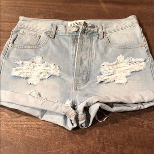 One Teaspoon Outlaws Denim Shorts